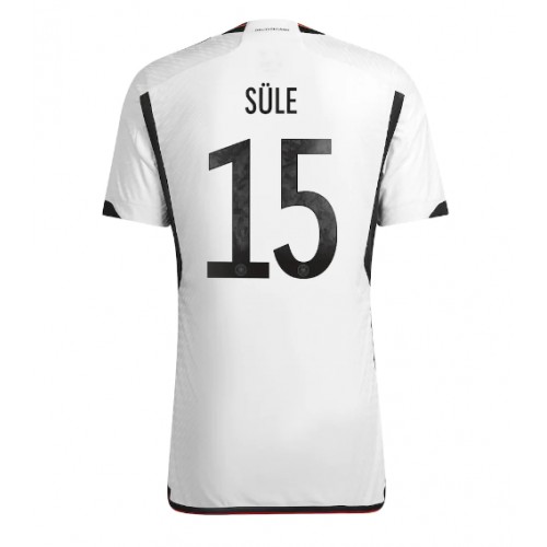 Echipament fotbal Germania Niklas Sule #15 Tricou Acasa Mondial 2022 maneca scurta